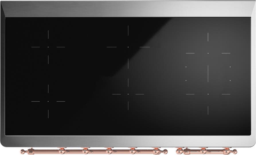 Ilve UMIB48QNR3BKP Glossy Black With Copper Trim