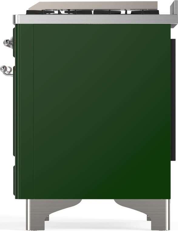 Ilve UMD40FNR3EGCLP Emerald Green With Chrome Trim, Liquid Propane