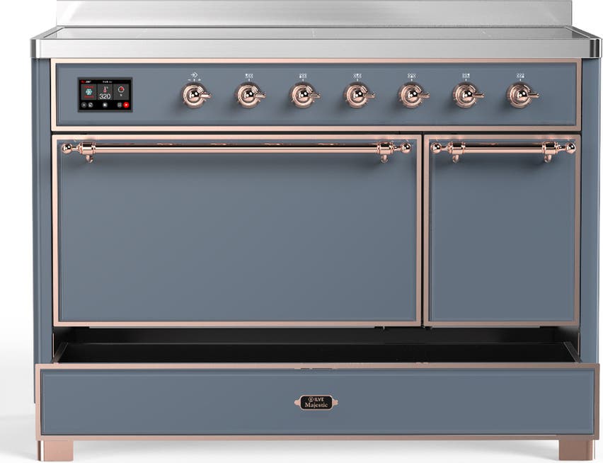 Ilve UMIB48QNR3BGP Blue Grey With Copper Trim