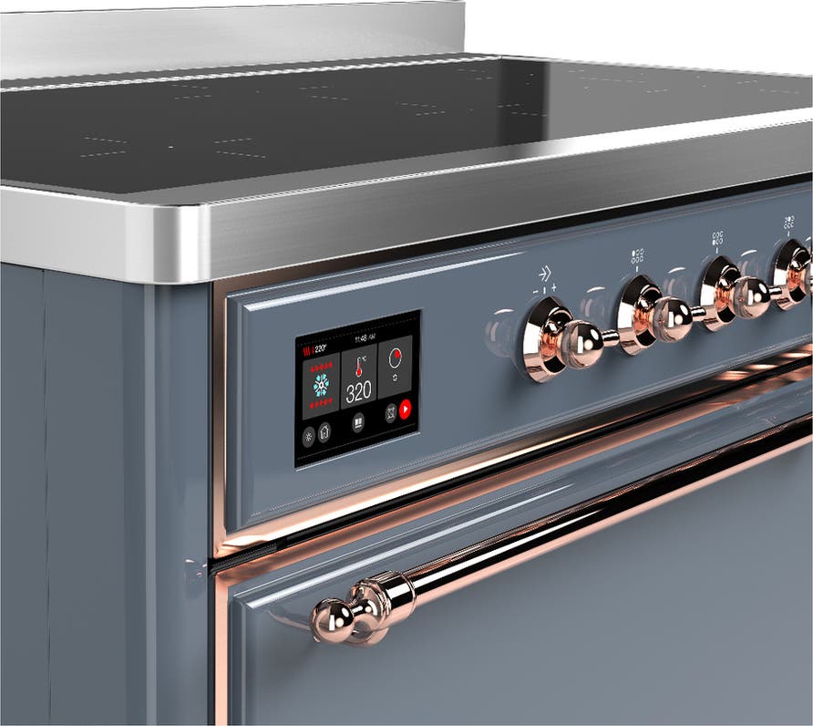 Ilve UMIB48QNR3BGP Blue Grey With Copper Trim