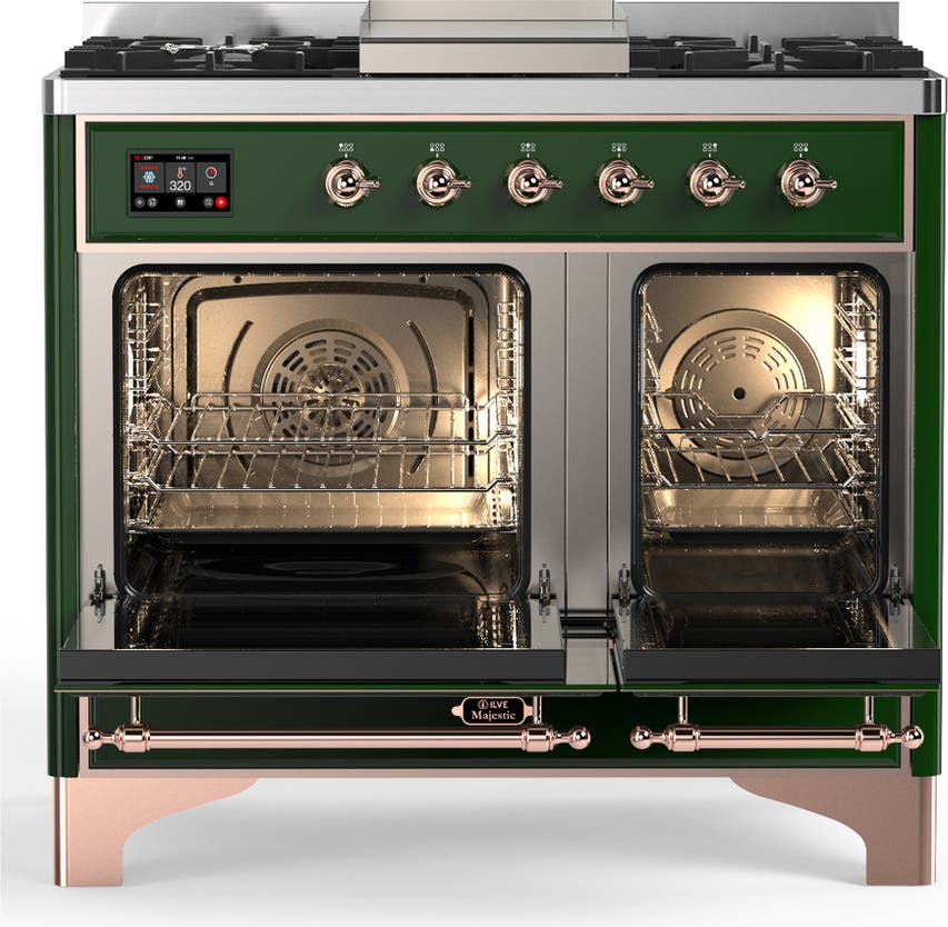 Ilve UMD40FNR3EGP Emerald Green With Copper Trim, Natural Gas