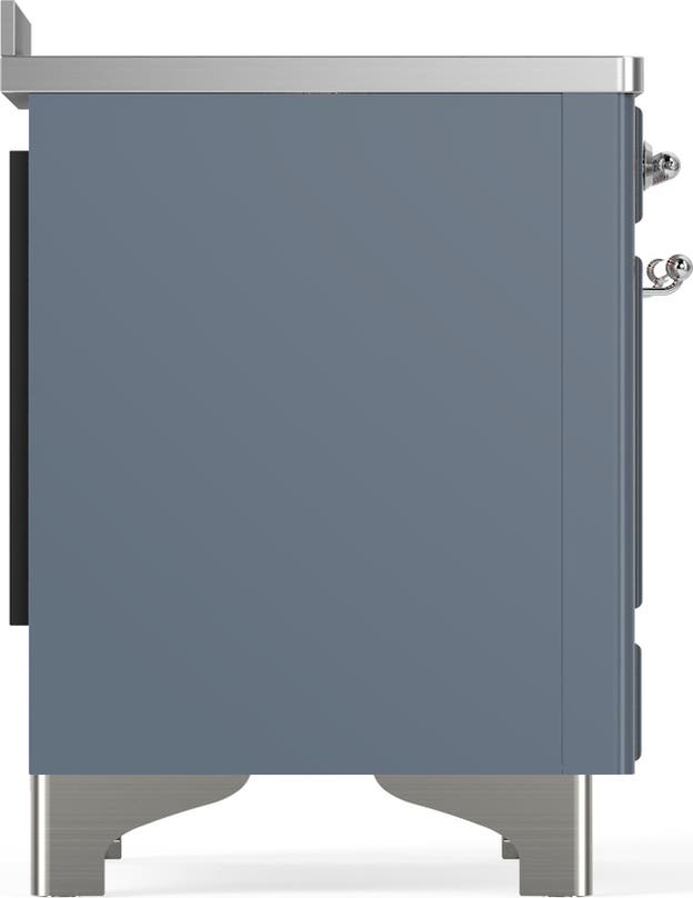 Ilve UMIB48QNR3BGC Blue Grey With Chrome Trim
