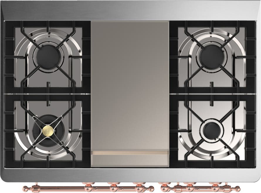 Ilve UMD40FNR3EGP Emerald Green With Copper Trim, Natural Gas