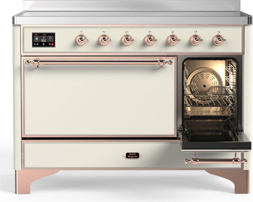 Ilve UMIB48QNR3AWP Antique White With Copper Trim