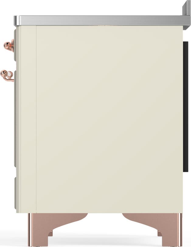 Ilve UMIB48QNR3AWP Antique White With Copper Trim