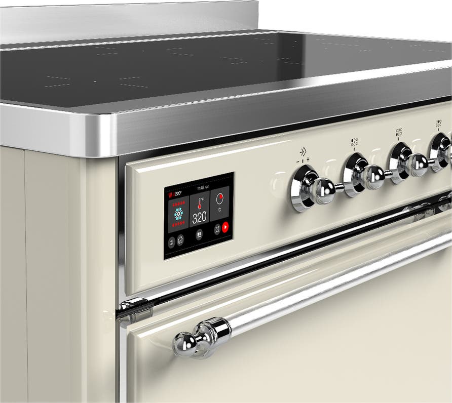 Ilve UMIB48QNR3AWC Antique White With Chrome Trim