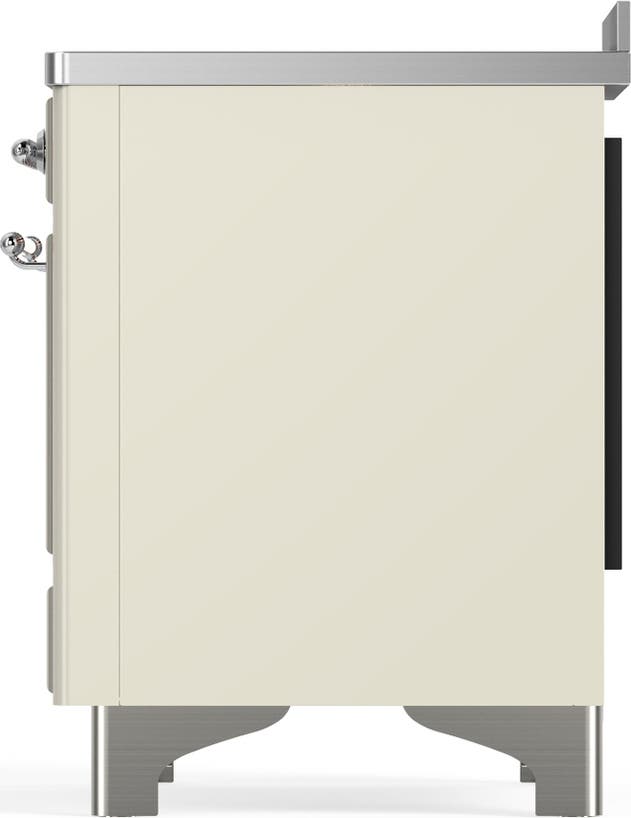 Ilve UMIB48QNR3AWC Antique White With Chrome Trim