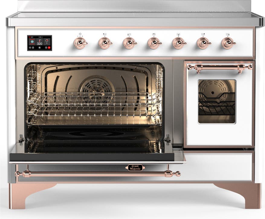 Ilve UMIB48NR3WHP White With Copper Trim