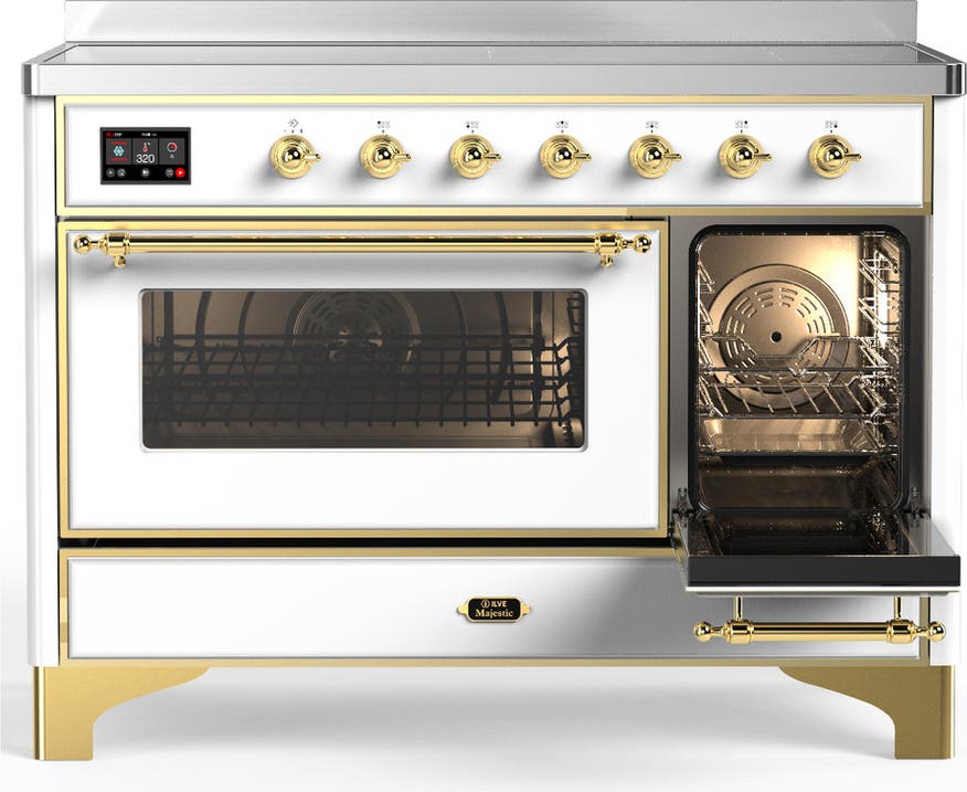 Ilve UMIB48NR3WHG White With Brass Trim