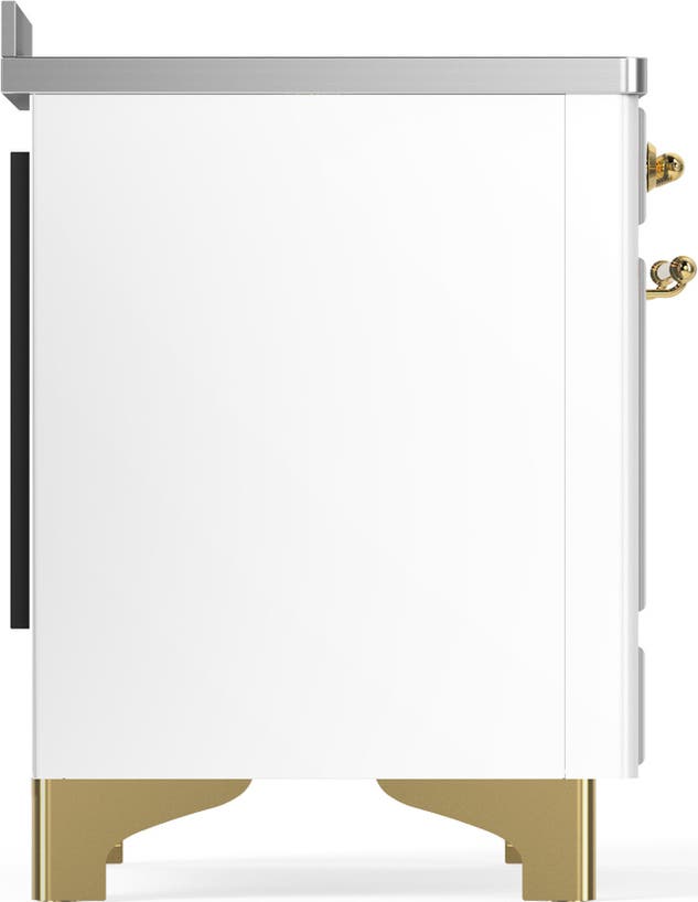 Ilve UMIB48NR3WHG White With Brass Trim
