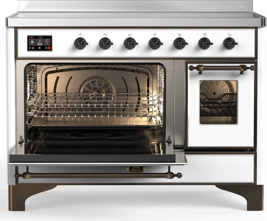 Ilve UMIB48NR3WHB White With Burnished Trim