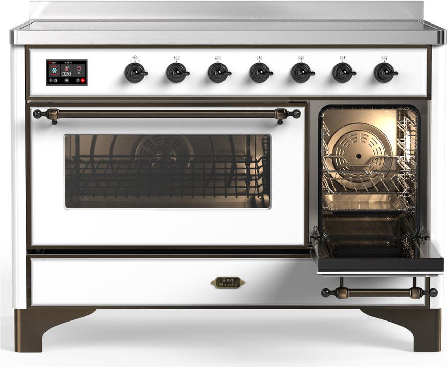 Ilve UMIB48NR3WHB White With Burnished Trim