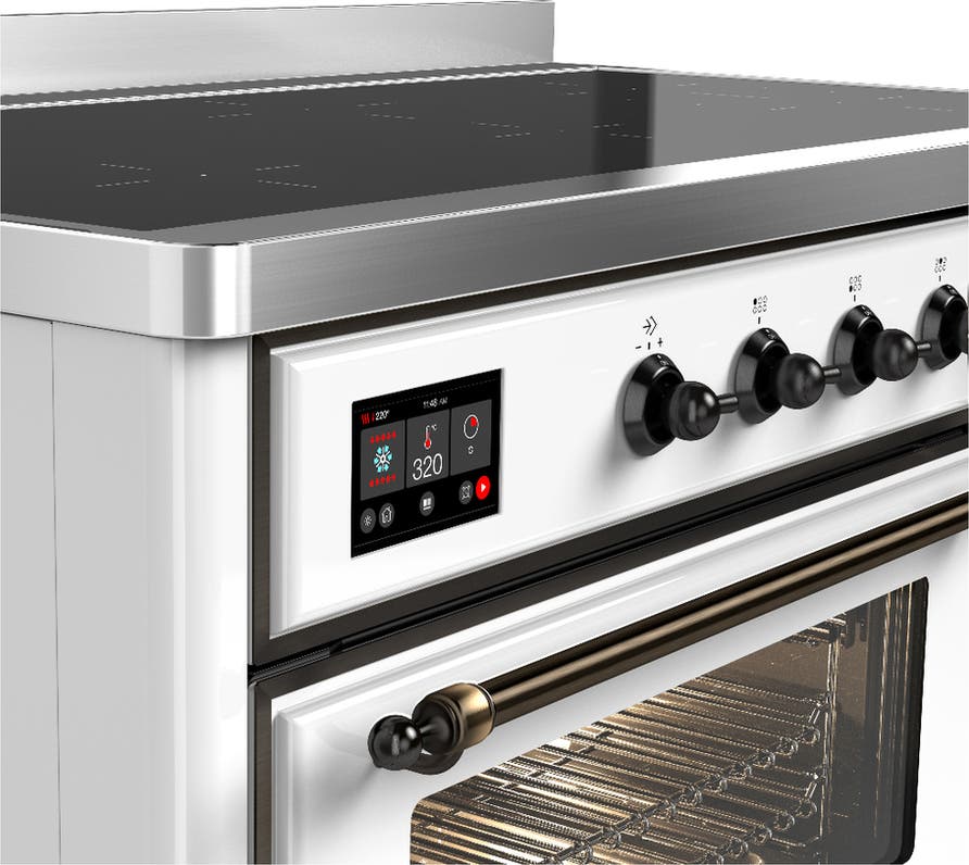 Ilve UMIB48NR3WHB White With Burnished Trim