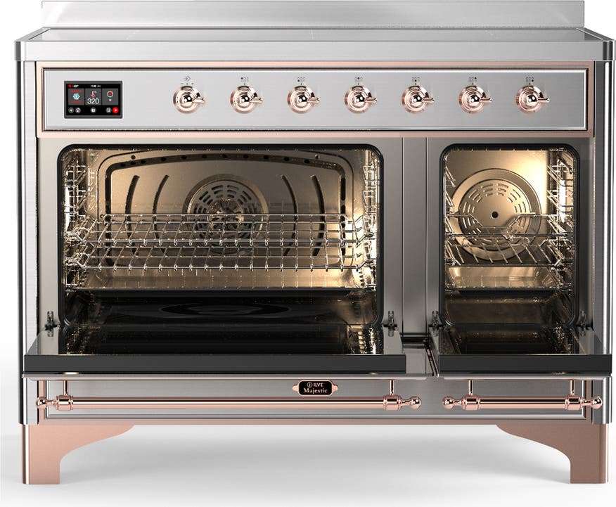 Ilve UMIB48NR3SSP Stainless Steel With Copper Trim