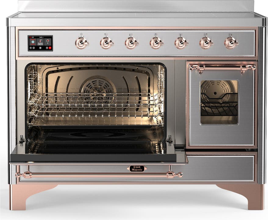 Ilve UMIB48NR3SSP Stainless Steel With Copper Trim