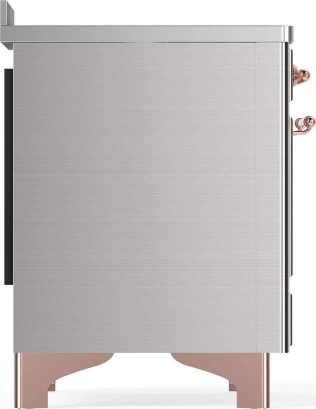 Ilve UMIB48NR3SSP Stainless Steel With Copper Trim