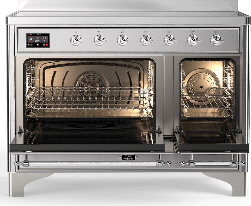 Ilve UMIB48NR3SSC Stainless Steel With Chrome Trim