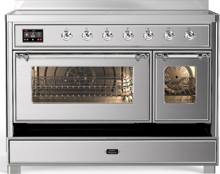 Ilve UMIB48NR3SSC Stainless Steel With Chrome Trim