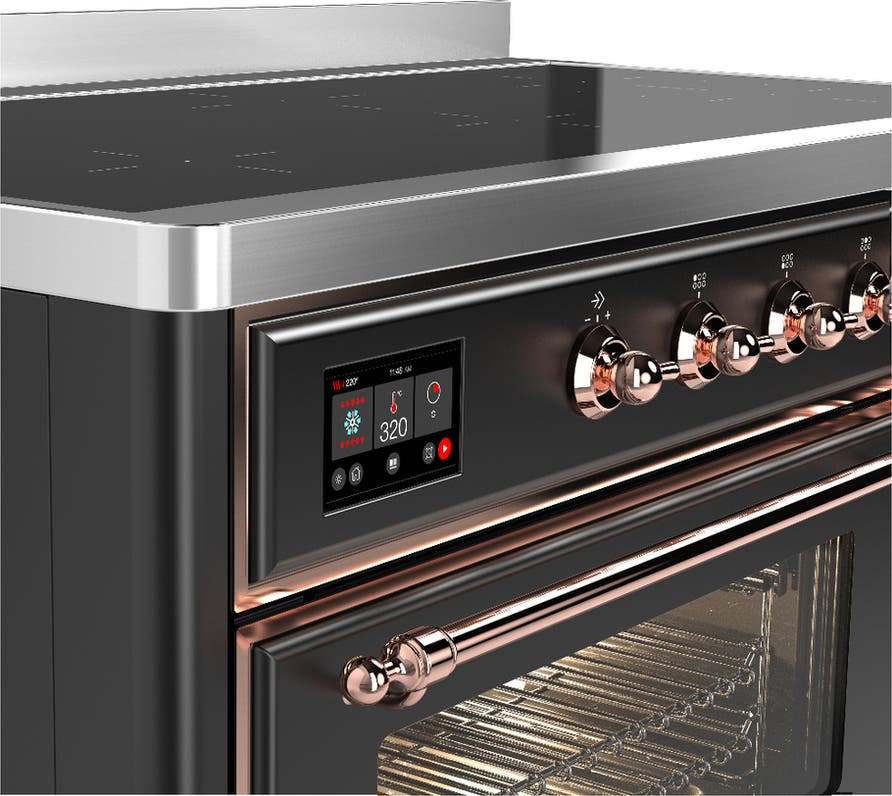 Ilve UMIB48NR3MGP Matte Graphite With Copper Trim