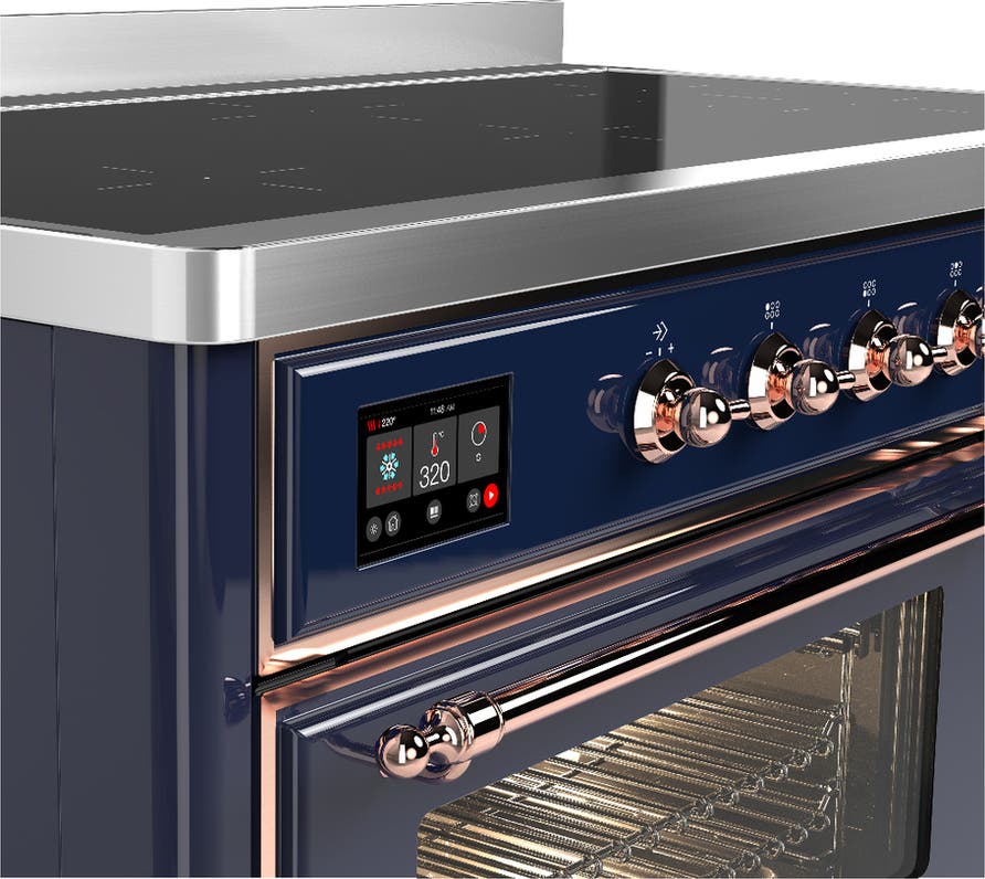 Ilve UMIB48NR3MBP Midnight Blue With Copper Trim