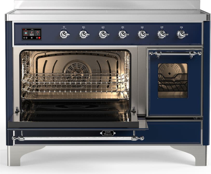 Ilve UMIB48NR3MBC Midnight Blue With Chrome Trim