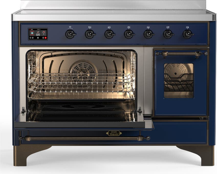 Ilve UMIB48NR3MBB Midnight Blue With Burnished Trim