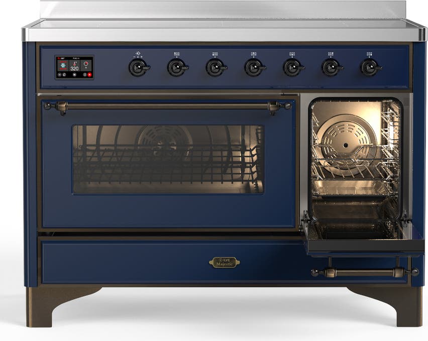 Ilve UMIB48NR3MBB Midnight Blue With Burnished Trim