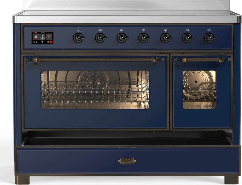 Ilve UMIB48NR3MBB Midnight Blue With Burnished Trim