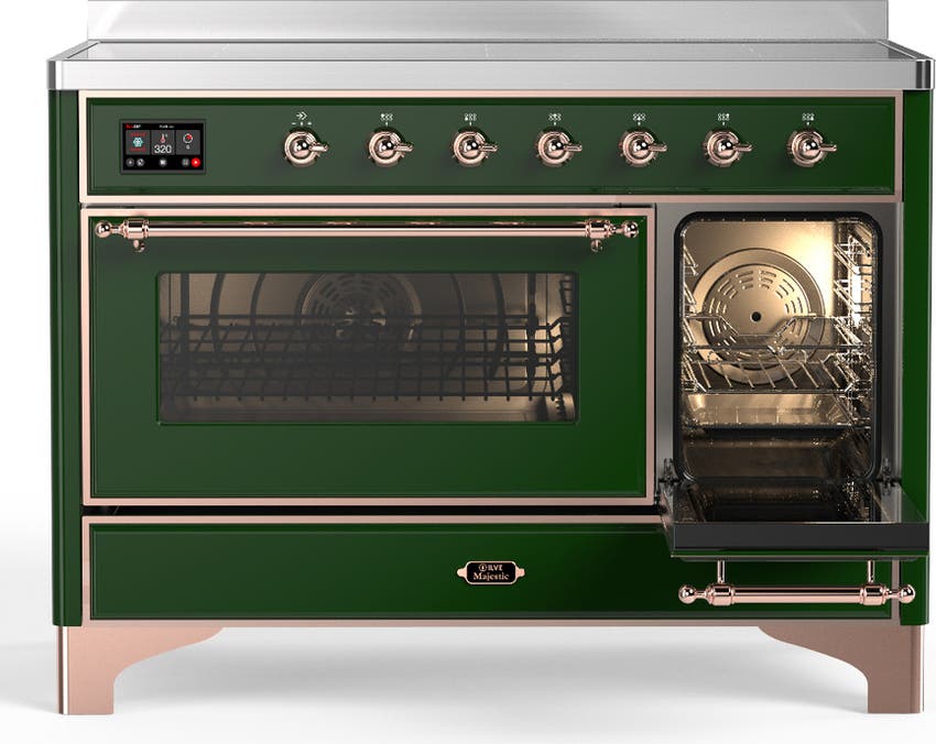 Ilve UMIB48NR3EGP Emerald Green With Copper Trim