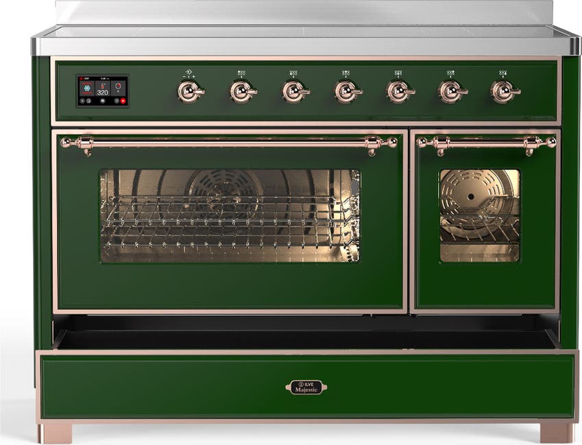 Ilve UMIB48NR3EGP Emerald Green With Copper Trim