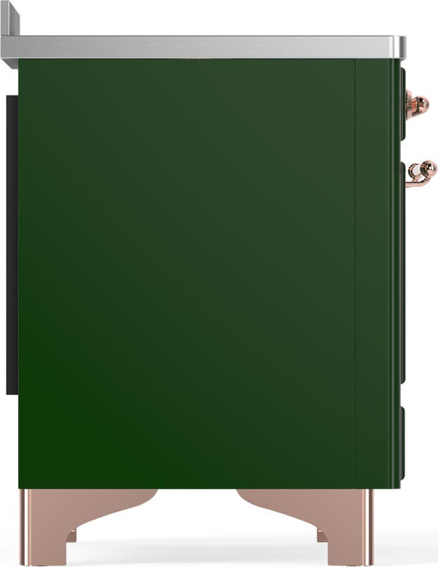 Ilve UMIB48NR3EGP Emerald Green With Copper Trim