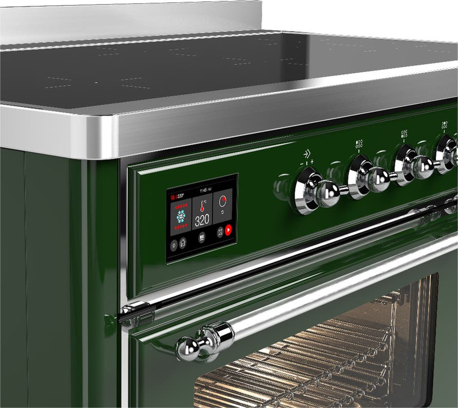 Ilve UMIB48NR3EGC Emerald Green With Chrome Trim
