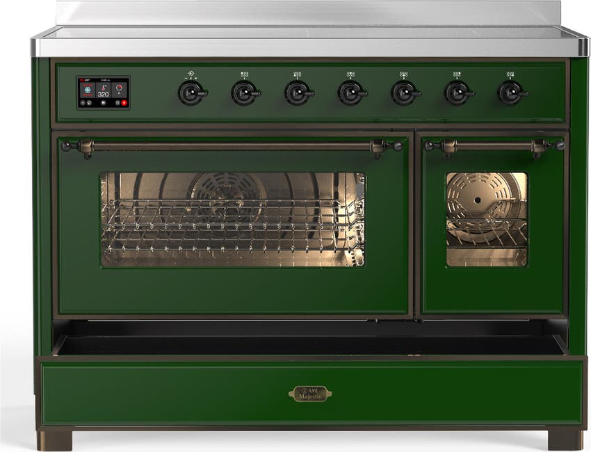 Ilve UMIB48NR3EGB Emerald Green With Burnished Trim