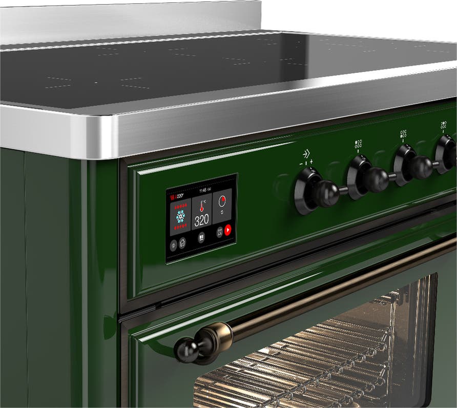 Ilve UMIB48NR3EGB Emerald Green With Burnished Trim