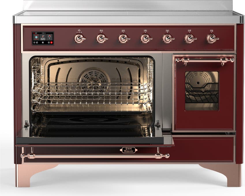 Ilve UMIB48NR3BUP Burgundy With Copper Trim