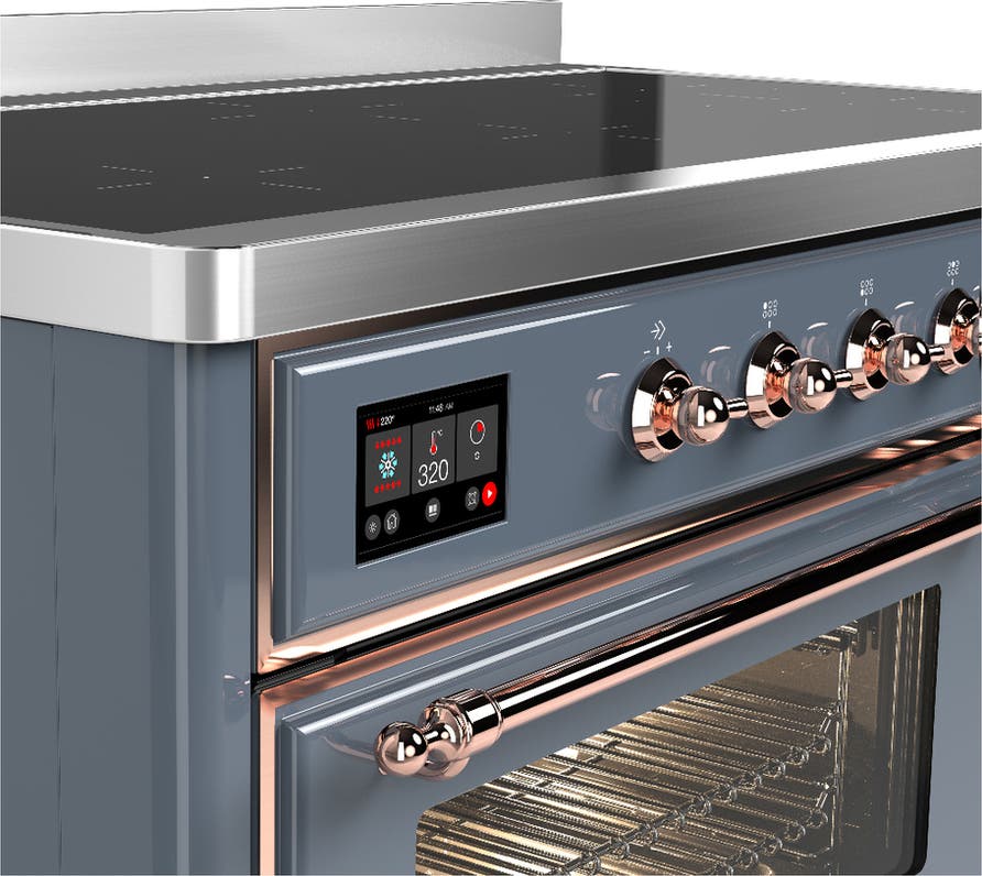 Ilve UMIB48NR3BGP Blue Grey With Copper Trim
