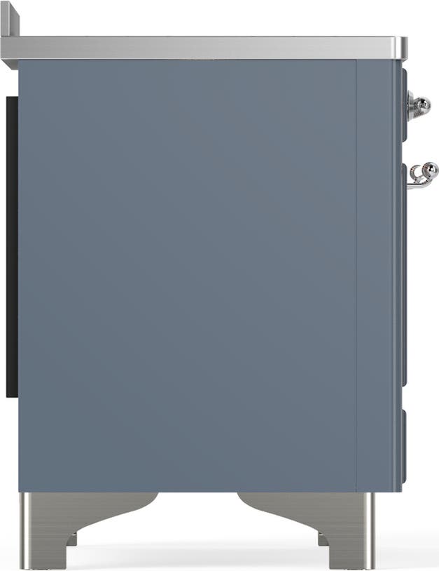 Ilve UMIB48NR3BGC Blue Grey With Chrome Trim