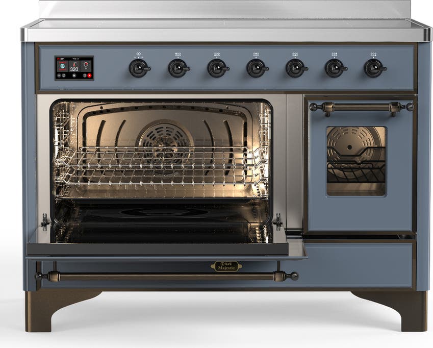 Ilve UMIB48NR3BGB Blue Grey With Burnished Trim