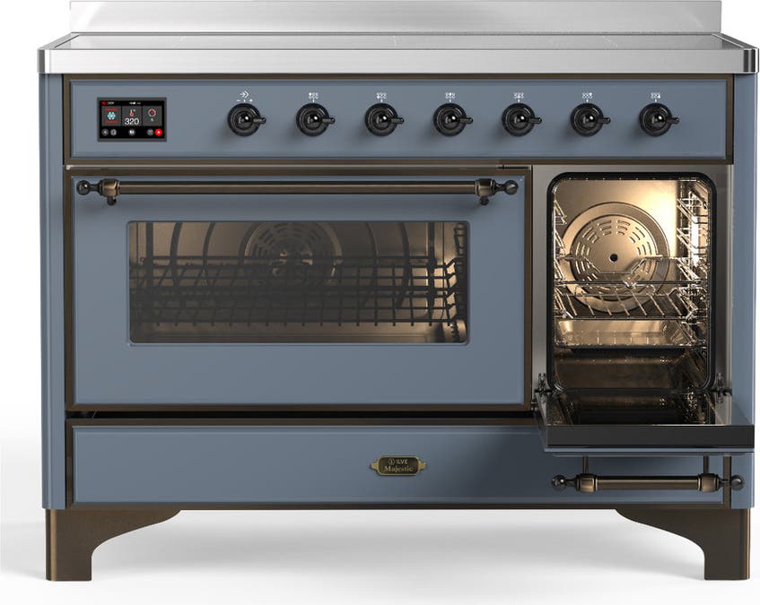 Ilve UMIB48NR3BGB Blue Grey With Burnished Trim