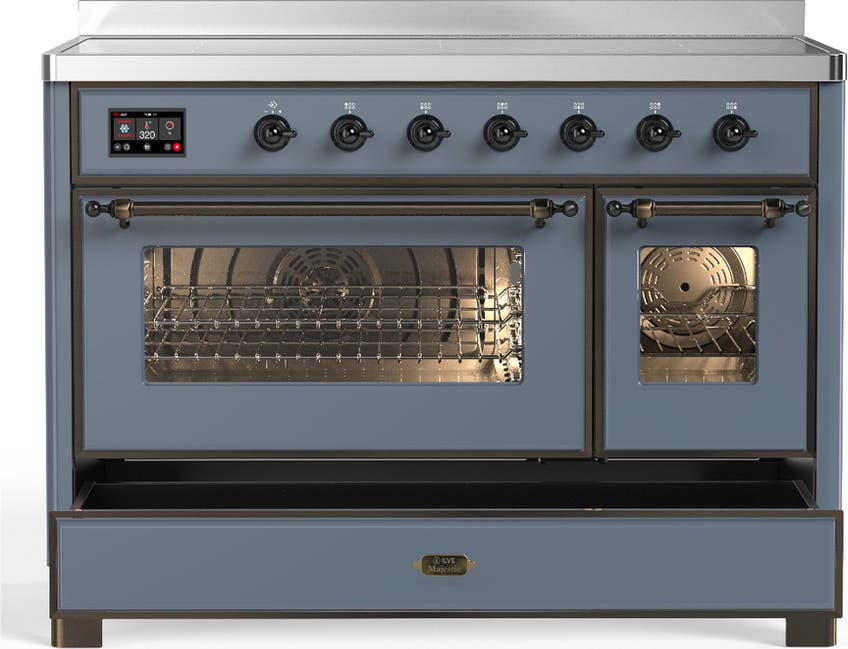 Ilve UMIB48NR3BGB Blue Grey With Burnished Trim
