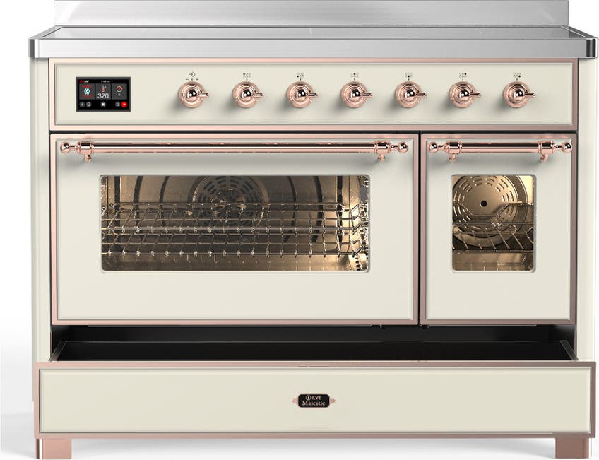 Ilve UMIB48NR3AWP Antique White With Copper Trim