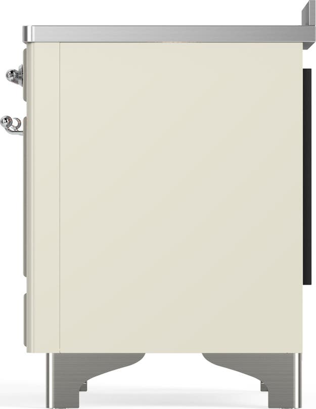 Ilve UMIB48NR3AWC Antique White With Chrome Trim