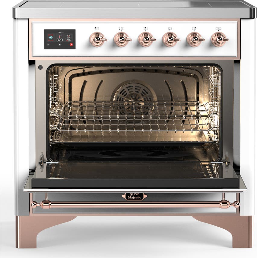 Ilve UMIB36QNR3WHP White With Copper Trim