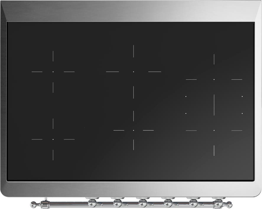 Ilve UMIB36QNR3WHC White With Chrome Trim