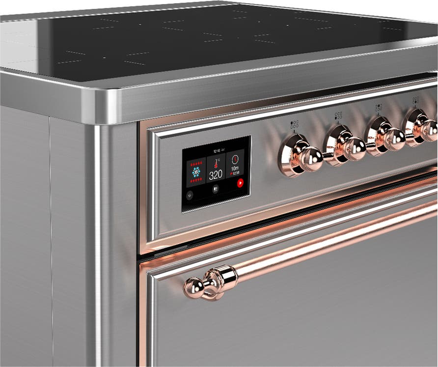 Ilve UMIB36QNR3SSP Stainless Steel With Copper Trim