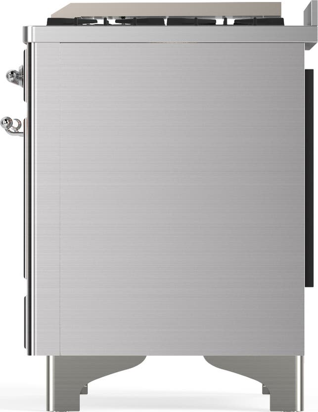 Ilve UMD40FNR3SSC Stainless Steel With Chrome Trim, Natural Gas