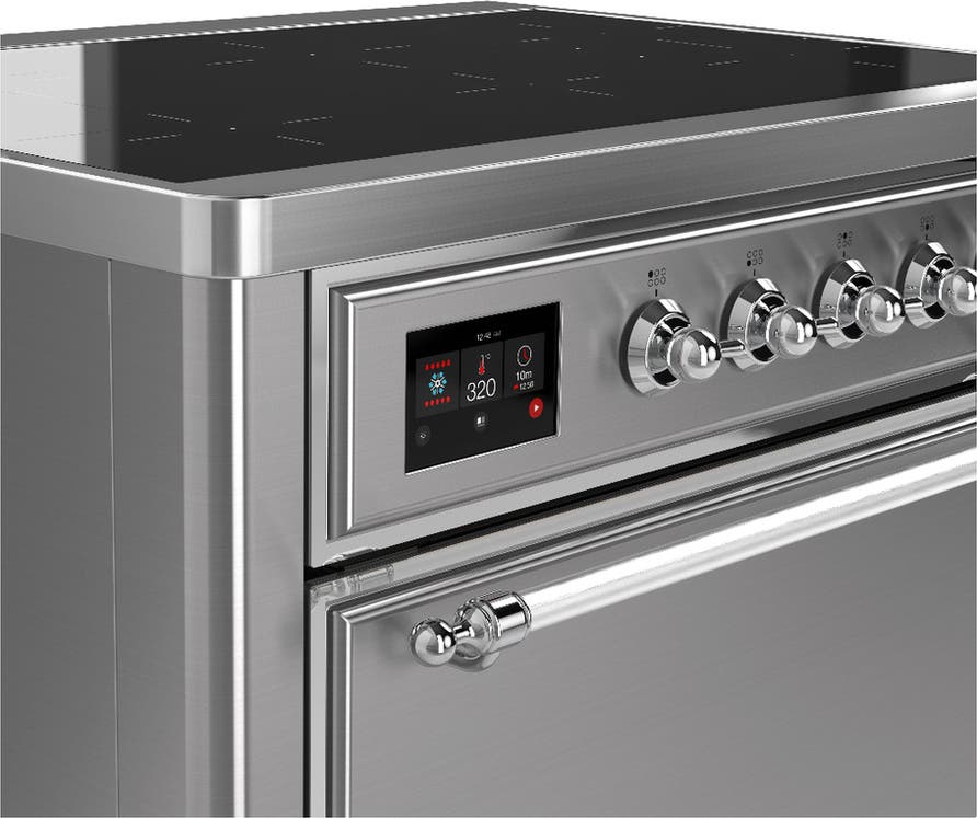 Ilve UMIB36QNR3SSC Stainless Steel With Chrome Trim