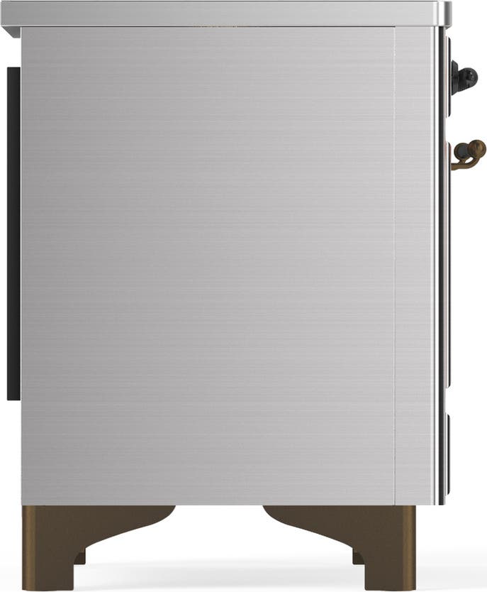 Ilve UMIB36QNR3SSB Stainless Steel With Burnished Trim