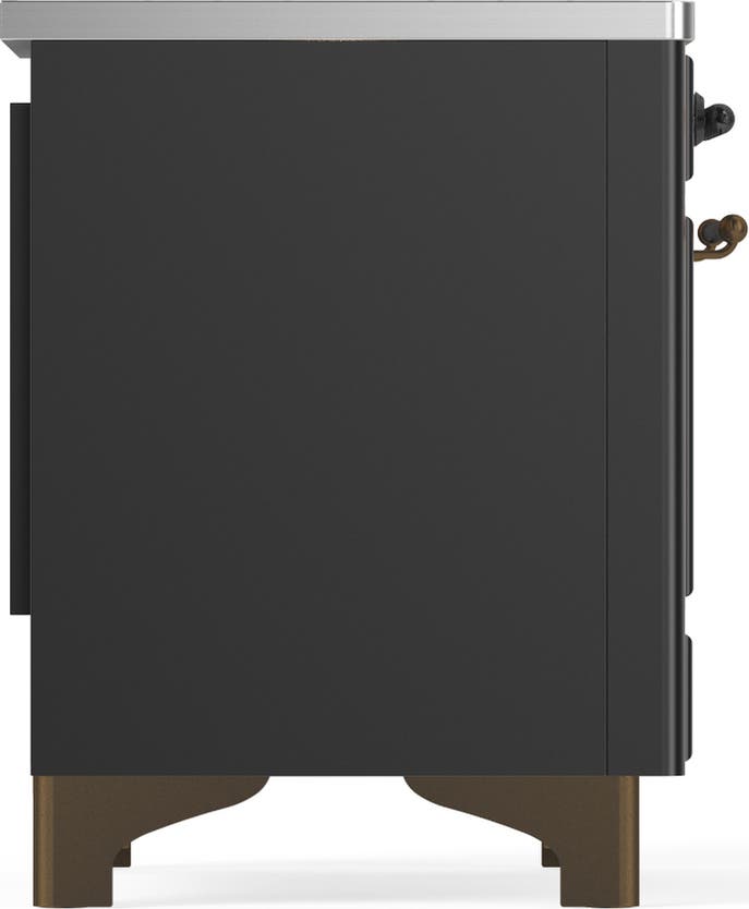 Ilve UMIB36QNR3MGB Matte Graphite With Burnished Trim