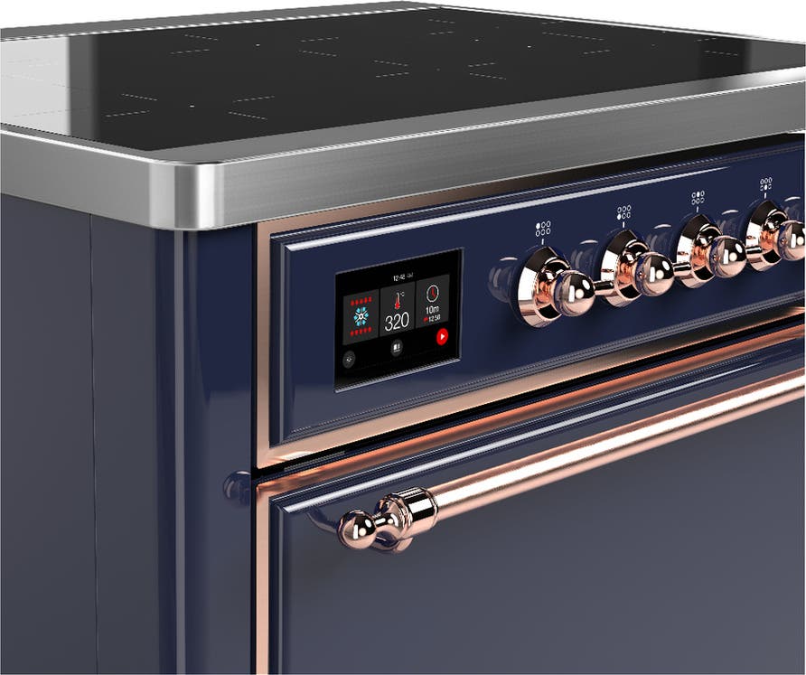 Ilve UMIB36QNR3MBP Midnight Blue With Copper Trim